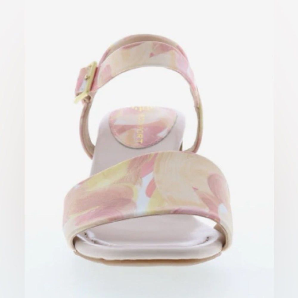 Rockport X Oh Joy! Collaboration Pink Multi Block Heel Sandal: Size 7.5 - Picture 4 of 8